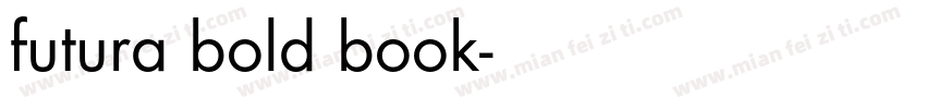 futura bold book字体转换